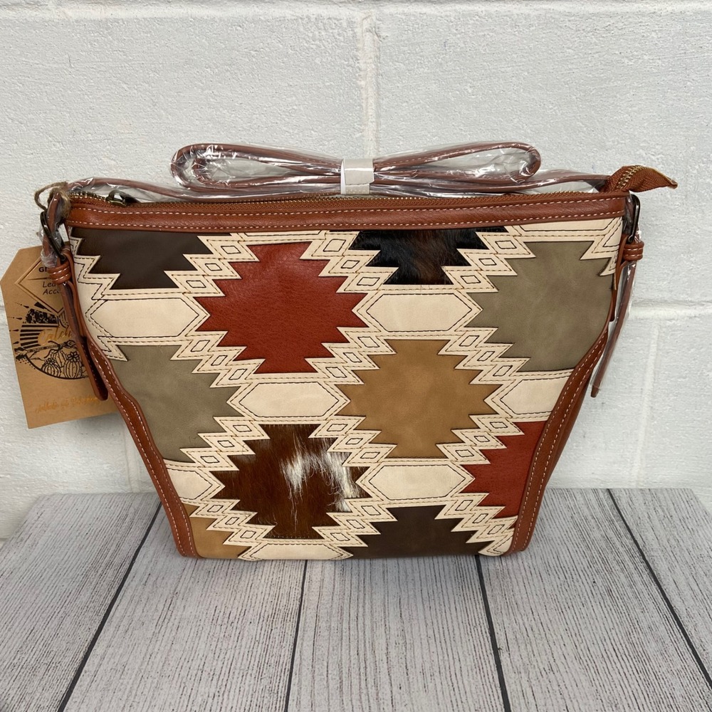 Catchfly Studio Aztec Crossbody Bag‎ Southwestern Style Purse New